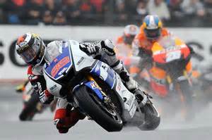 Lorenzo in the rain at Le Mans