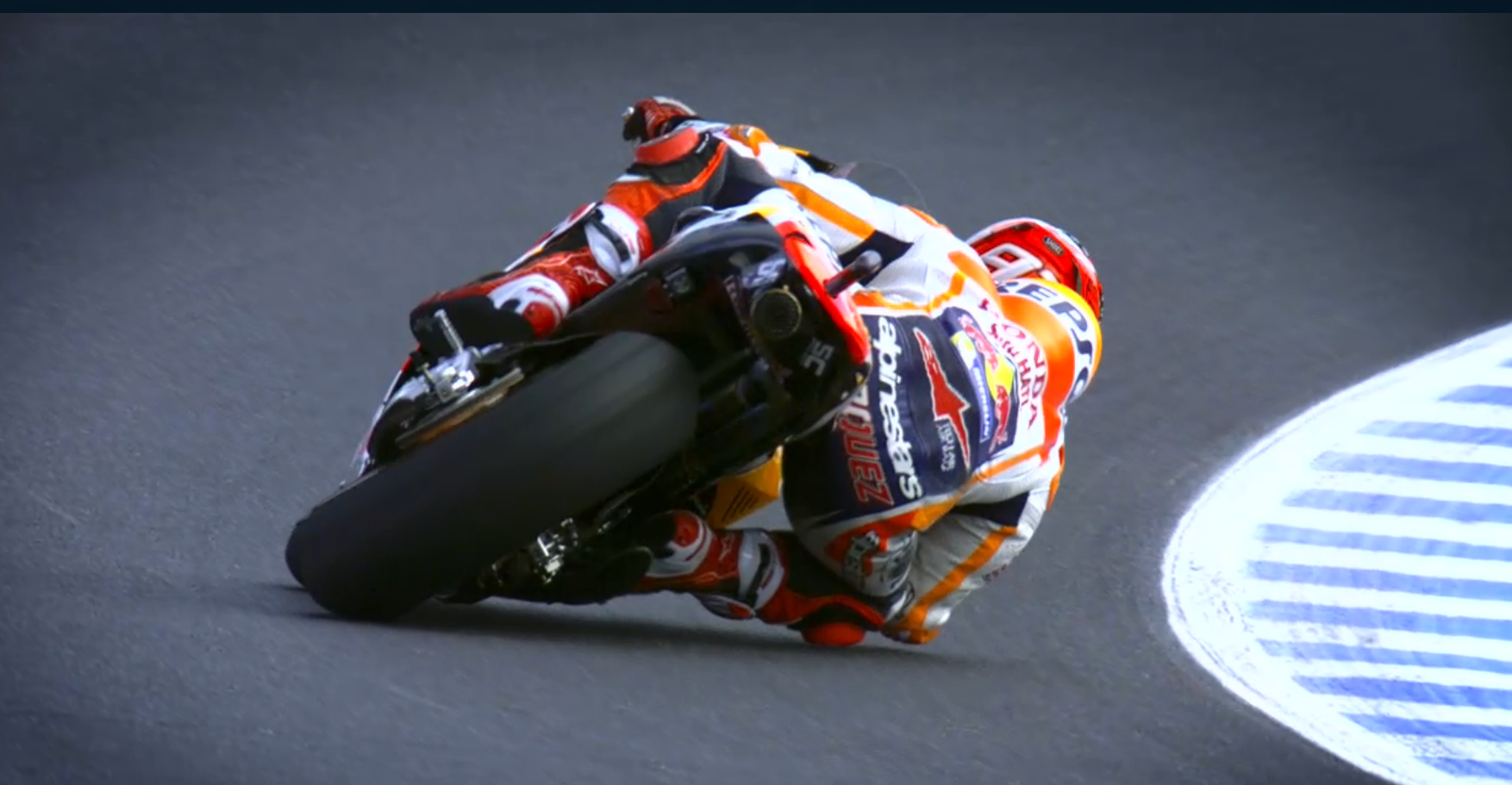 Marquez from behind